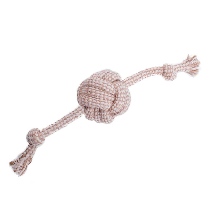 AllPetSolutions Natural Hemp Rope Dog Ball Toy - All Pet Solutions