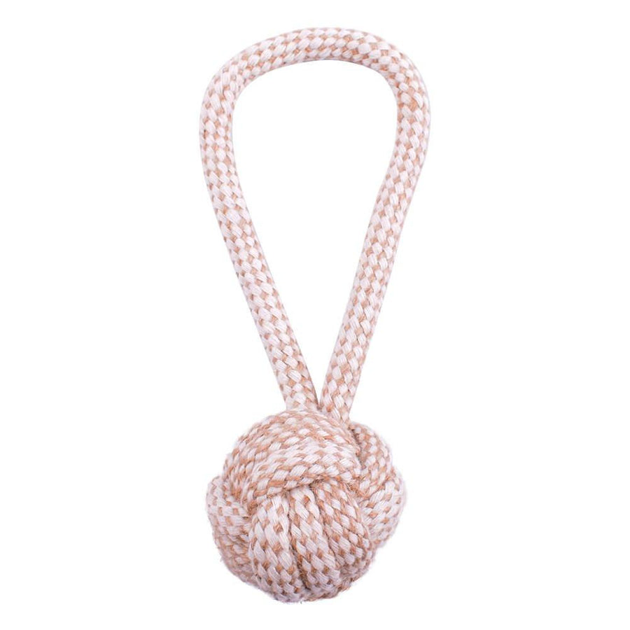AllPetSolutions Natural Hemp Rope Dog Toy with Loop - All Pet Solutions