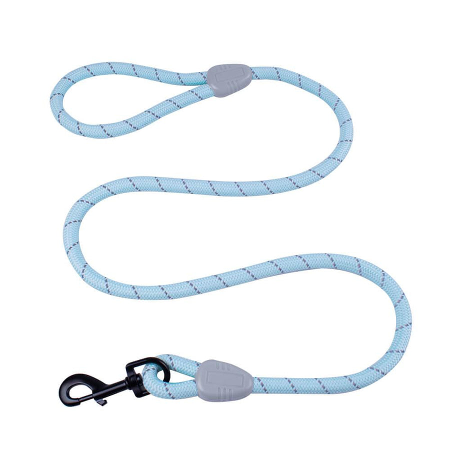 AllPetSolutions Reflective Rope Dog Lead, Blue, 140cm - All Pet Solutions