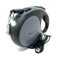 AllPetSolutions retractable grey dog lead rated for dogs up to 50kg