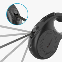 AllPetSolutions retractable dog lead shown with its dimensions