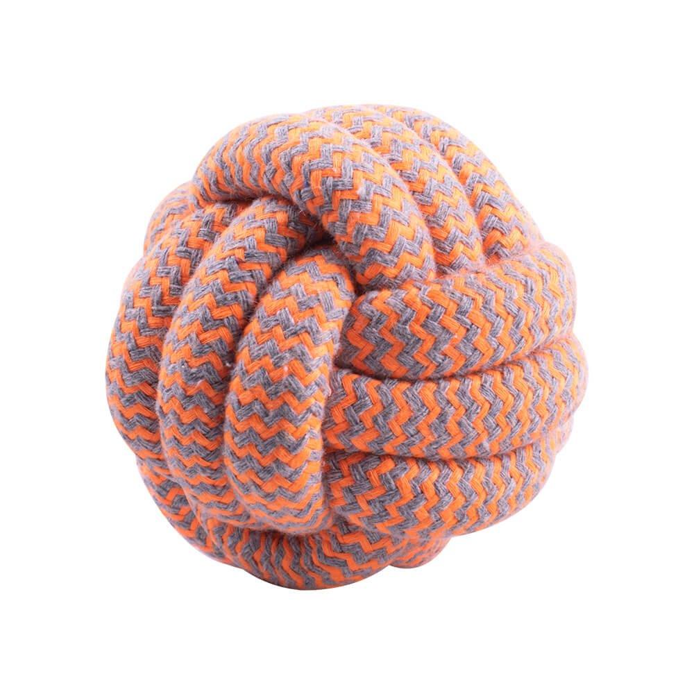 AllPetSolutions Rope Dog Ball, Orange - All Pet Solutions