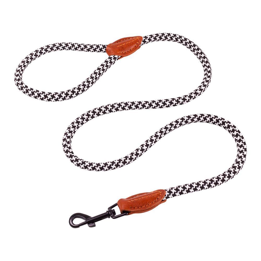 AllPetSolutions black and white rope dog lead, 120cm