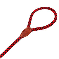 AllPetSolutions black and red rope lead coiled to show its 120cm length