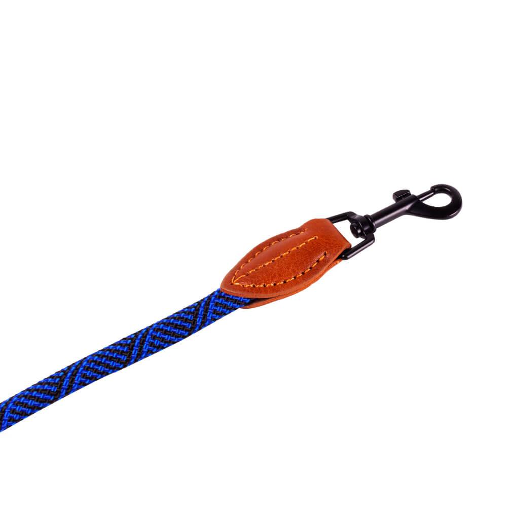 AllPetSolutions Rope Dog Lead, Blue/Black, 120cm - All Pet Solutions