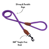 AllPetSolutions pink and blue rope lead handle loop detail