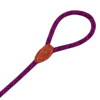 AllPetSolutions purple rope lead coiled to show its 120cm length