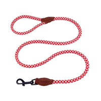 AllPetSolutions white and red rope dog lead, 120cm