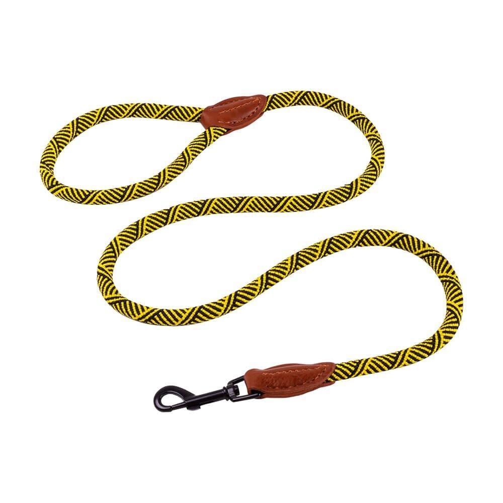 AllPetSolutions yellow rope dog lead, 120cm