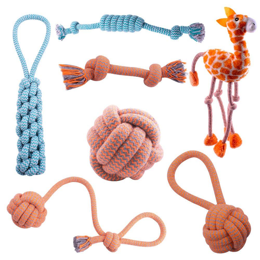 AllPetSolutions Rope Dog Toys, 7 Pack Bundle - All Pet Solutions