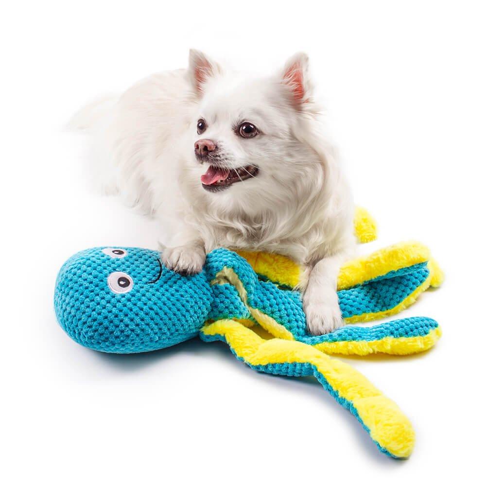 AllPetSolutions Soft Plush Dog Toy Octopus Squeaker - All Pet Solutions