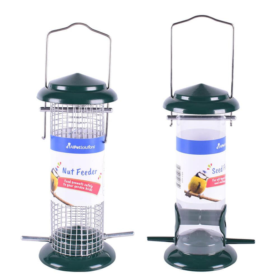 AllPetSolutions Wild Bird Seed & Nut Metal Feeders, 9" - All Pet Solutions