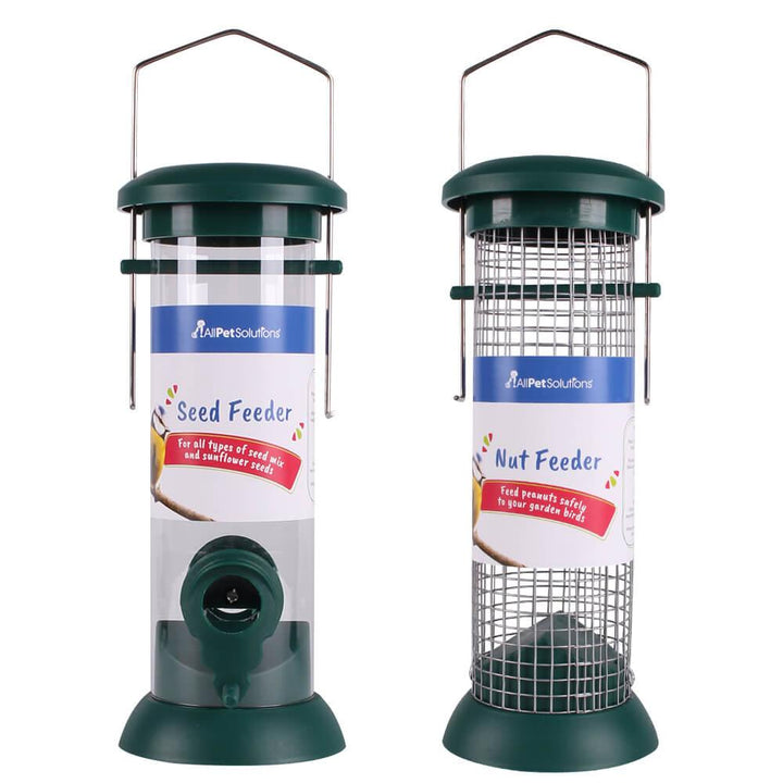 AllPetSolutions Wild Bird Seed & Nut Plastic Feeders, 9" - All Pet Solutions