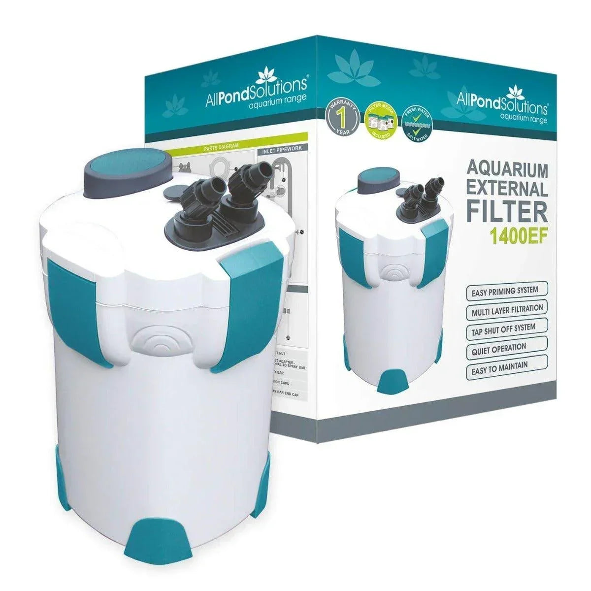 AllPetSolutions 1400EF 1400 L/H aquarium external filter