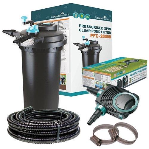 AllPondSolutions 20000L Pressurised Pond Filter Easy Clean PFC-20000-ECOKIT - All Pet Solutions