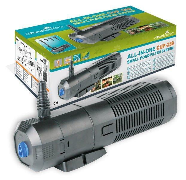 AllPetSolutions CUP-359 2000 L/H all in one pond pump filter with UV