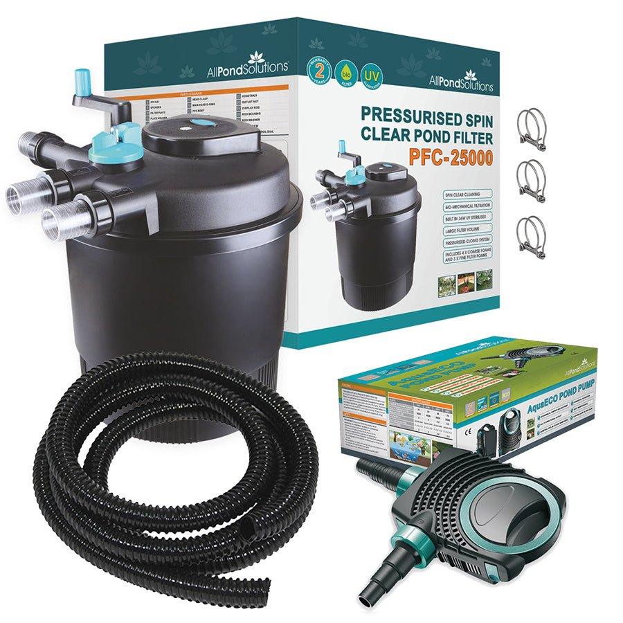 AllPondSolutions 25000L Pressurised Pond Filter Easy Clean PFC-25000-KIT - All Pet Solutions