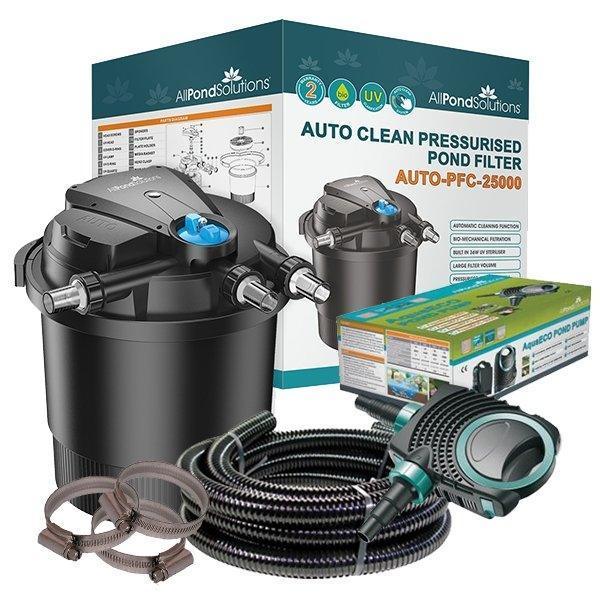 AllPetSolutions AUTO-PFC-25000-KIT 25000L pressurised pond filter kit