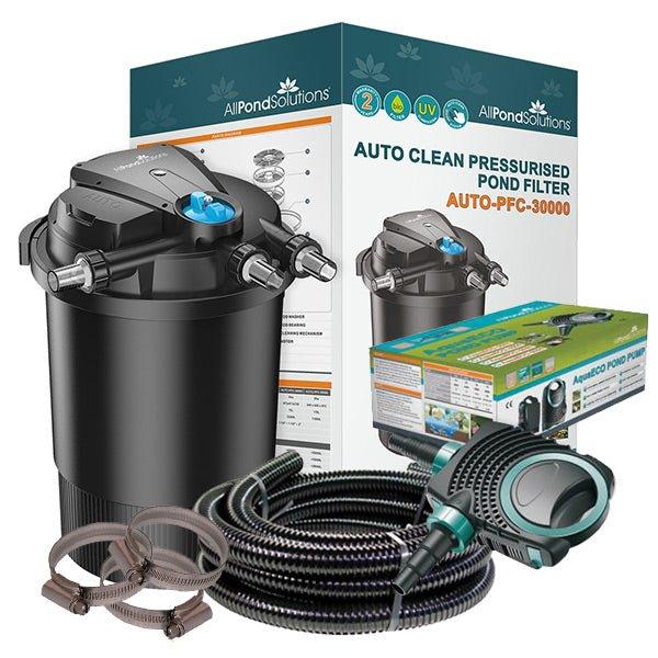 AllPondSolutions 30000L Pressurised Pond Filter Kit AUTO-PFC-30000-KIT - All Pet Solutions