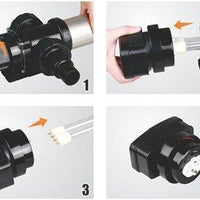 AllPetSolutions SSUV-36 UV steriliser mounting bracket and hosetails