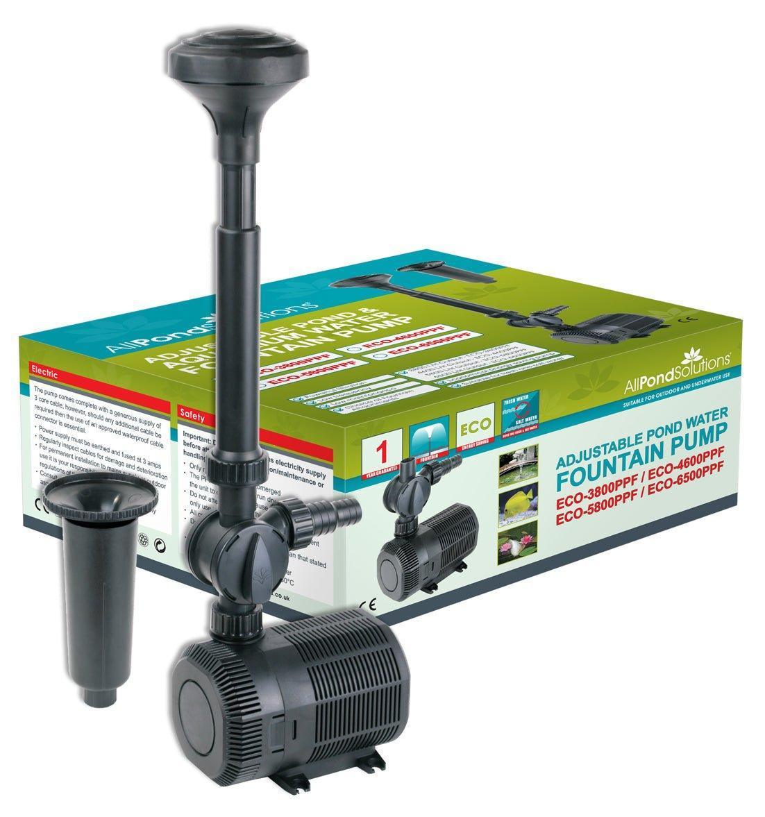 AllPetSolutions 4600 L/H eco fountain pond pump