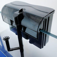 AllPetSolutions 600 L/H hang on filter mounted on a tank rim