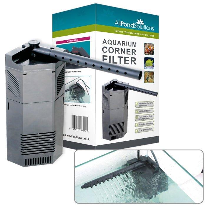 AllPondSolutions 650L/H Aquarium Internal Corner Filter 650-CIF - All Pet Solutions
