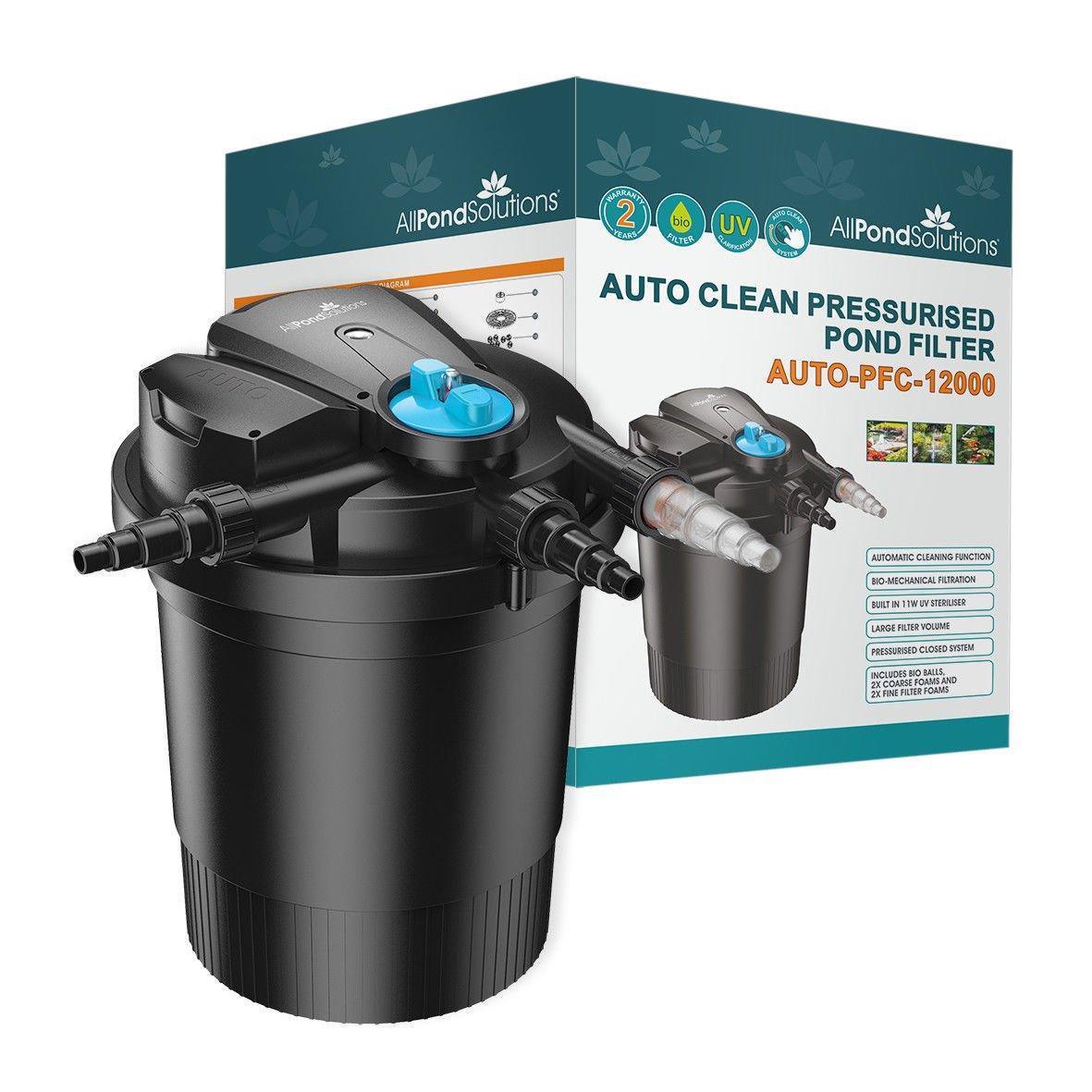 AllPetSolutions AUTO-PFC-12000 auto cleaning pressurised pond filter unit
