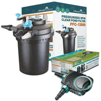 AllPetSolutions PFC-12000 pressurised pond filter kit with AquaECO-8000 pump
