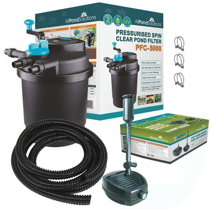 Pressurised Pond Filter PFC-5000 KIT - With FPP 3500L/H Pump