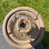AllPetSolutions 3 tier fountain antique stone effect surface detail