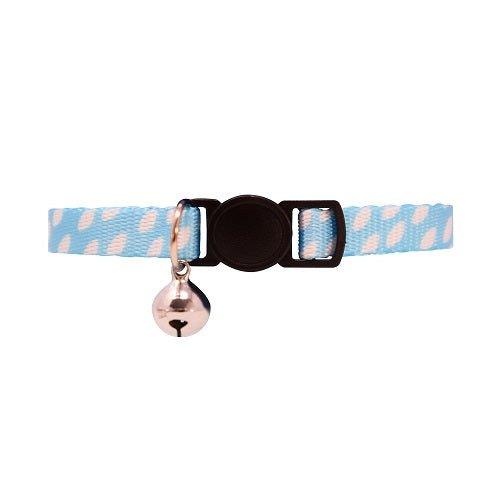 Baby Blue Leaf Cat Collar with Safety Release Buckle - All Pet Solutions