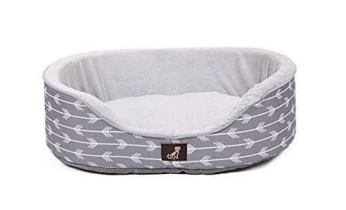 Bella - Grey Soft Dog Bed - Size S/M/L/XL - All Pet Solutions