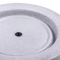 AllPetSolutions light grey bowl stone feature sited on a garden patio