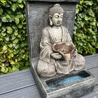 AllPetSolutions Buddha water feature LED lit after dark
