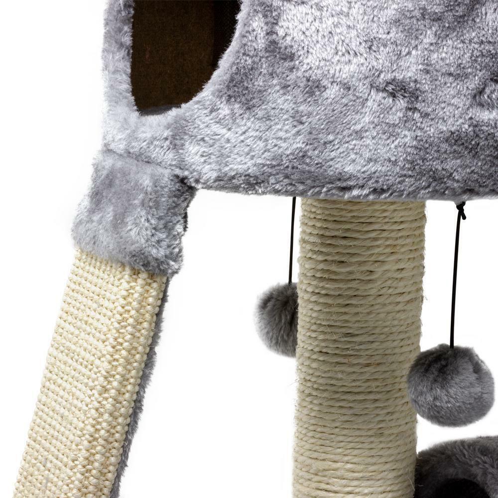 Cat Small Climbing/ Scratching Tower - Grey - All Pet Solutions