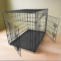 AllPetSolutions medium dog crate viewed from the side