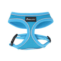 AllPetSolutions blue dog harness lead attachment ring detail