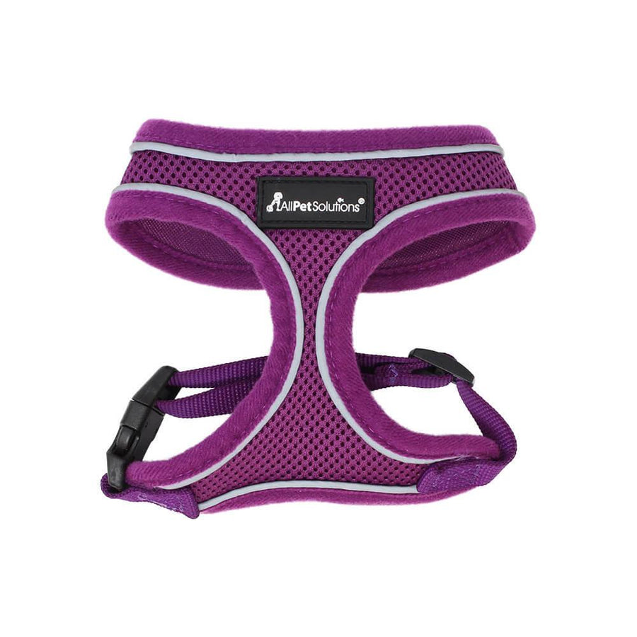 Dog Harness with Reflective Strip in Purple S/M/L/XL - All Pet Solutions