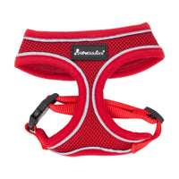 AllPetSolutions red dog harness padded chest panel detail