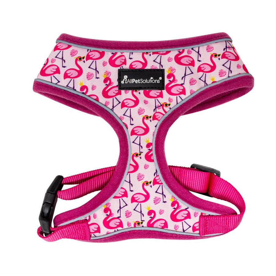 Dog Harness with Reflective Strip Pink - S/M/L - All Pet Solutions