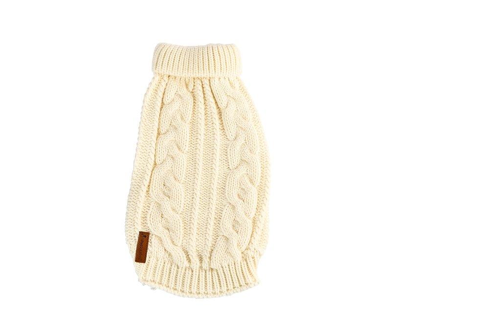 Dog Luxury Knitted Fitted Jumper in Cream – S/M/L - All Pet Solutions