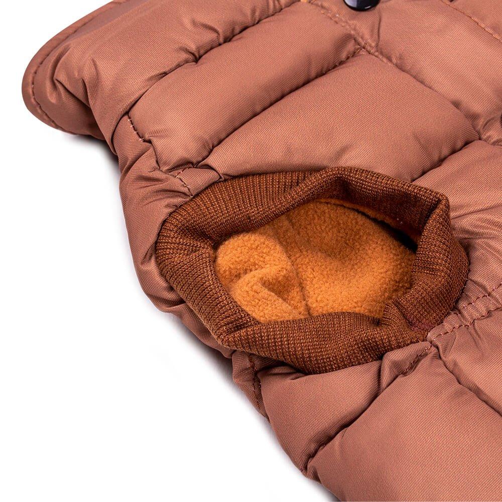 Dog Luxury Showerproof Puffer Jacket in Brown - S / M / L - All Pet Solutions