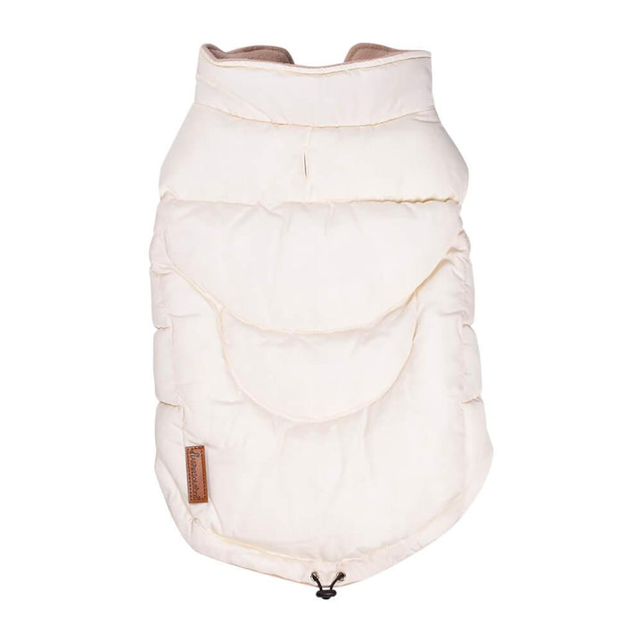 Dog Luxury Showerproof Puffer Jacket in Cream White - S / M / L - All Pet Solutions