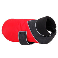 AllPetSolutions waterproof warm dog jacket in red, sizes S, M and L