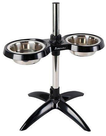 Elevated Adjustable Dog Bowl Black M/L - All Pet Solutions