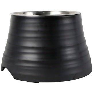 Elevated Ripple Dog Bowl - Black - All Pet Solutions