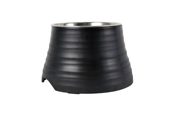 Elevated Ripple Dog Bowl - Black - All Pet Solutions