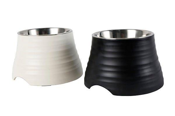 Elevated Ripple Dog Bowl - Black - All Pet Solutions