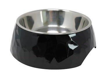 Facet Round Cat Dog Bowl - Black S/L - All Pet Solutions